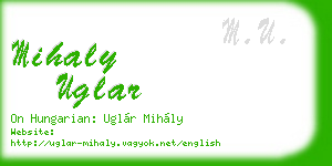 mihaly uglar business card